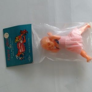 Vintage Doll Dollhouse Miniature Celluloid Plastic 3" Hong Kong NIP